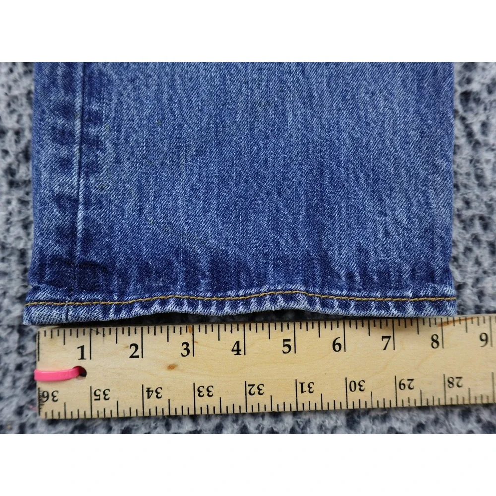 Levis 501 Jeans‎ Mens 36x30 Blue Distressed Stained Straight Button Fly